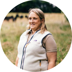 Clare Hill is a practicing regenerative farmer and the driving force behind Planton Farm in Shropshire. Clare manages the day-to-day running of the farm, overseeing the production and direct sale of pasture-raised, nutrient-dense meat. She leads the Roots to Regeneration Transition Accelerator, supporting farmers and food businesses on their journey to regenerative agriculture.